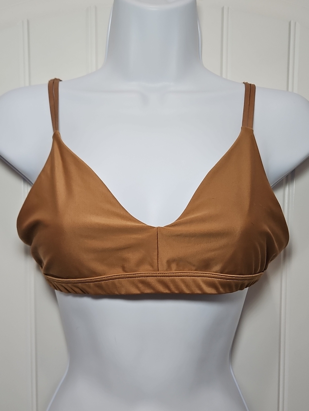 Nude Barre Bralette Large Women's Neutral Comfort Loungewear Seamless Stretch